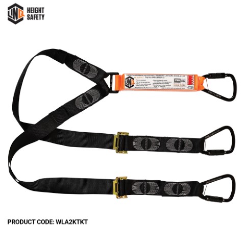 LINQ WEBBING LANYARD ADJUSTABLE DBL LEG 3 X T.A KARABINER